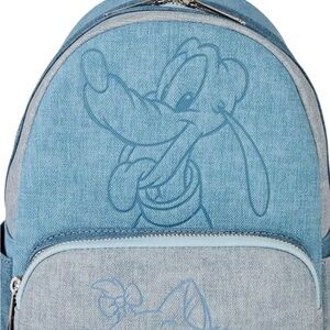 Loungefly Blue Denim Pluto Kids Backpack